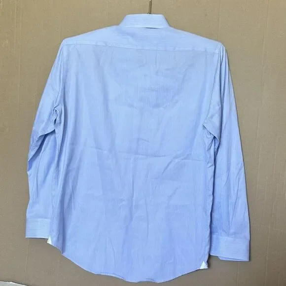 Mens Robert‎ Graham 43/ 17 Striped Button Down Long Sleeve Dress Shirt - Picture 6 of 7